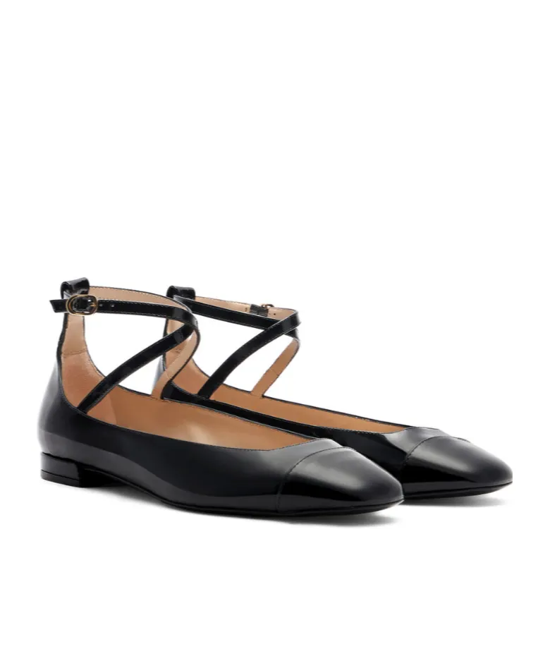 Leather Ballerina Shoes