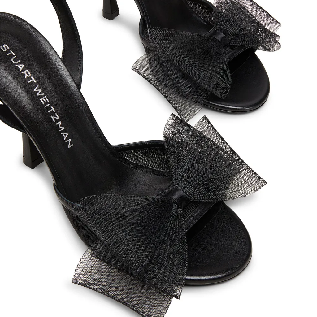100Mm Blushing Bow Sandals
