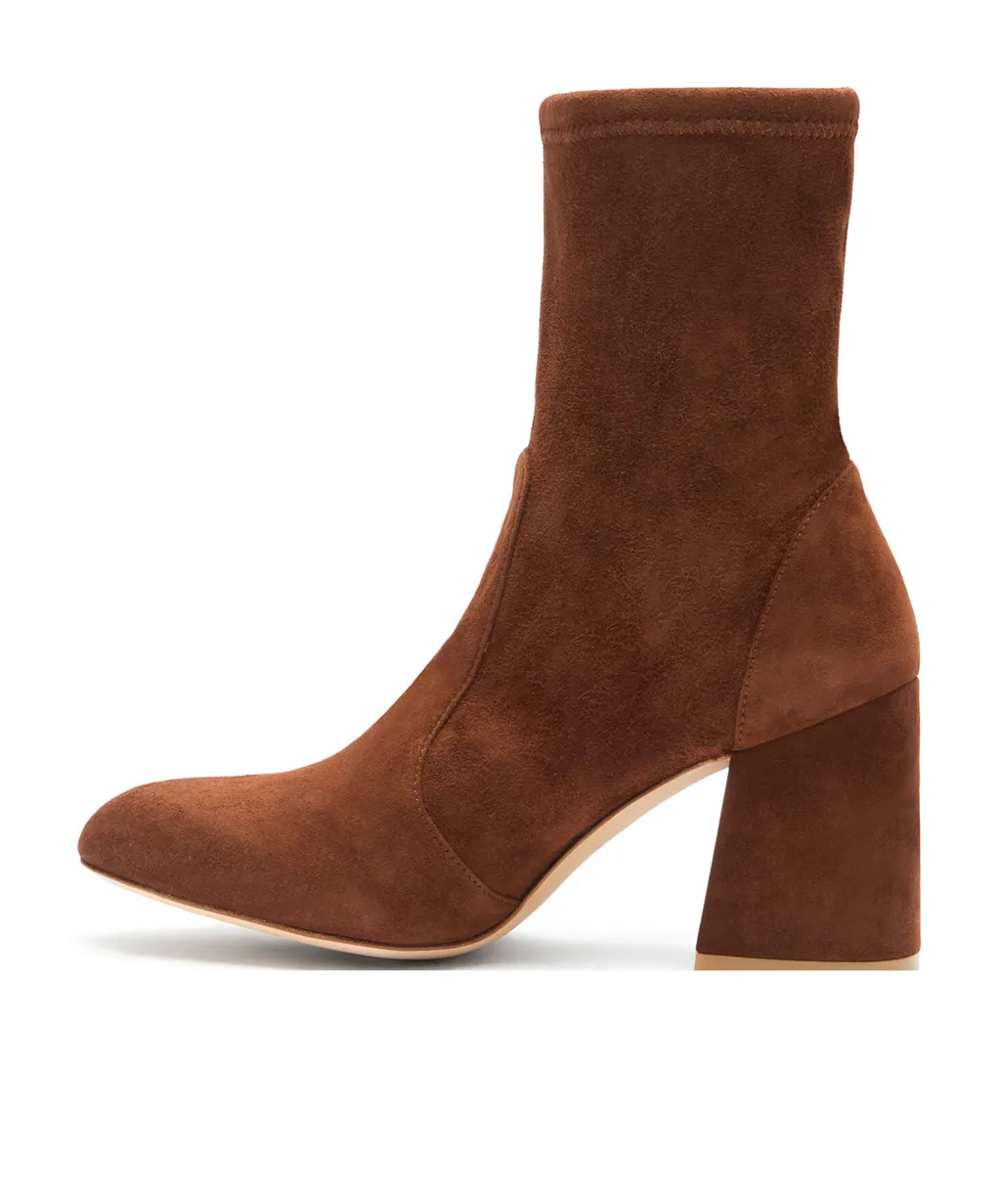 Ankle-Length Suede Boots