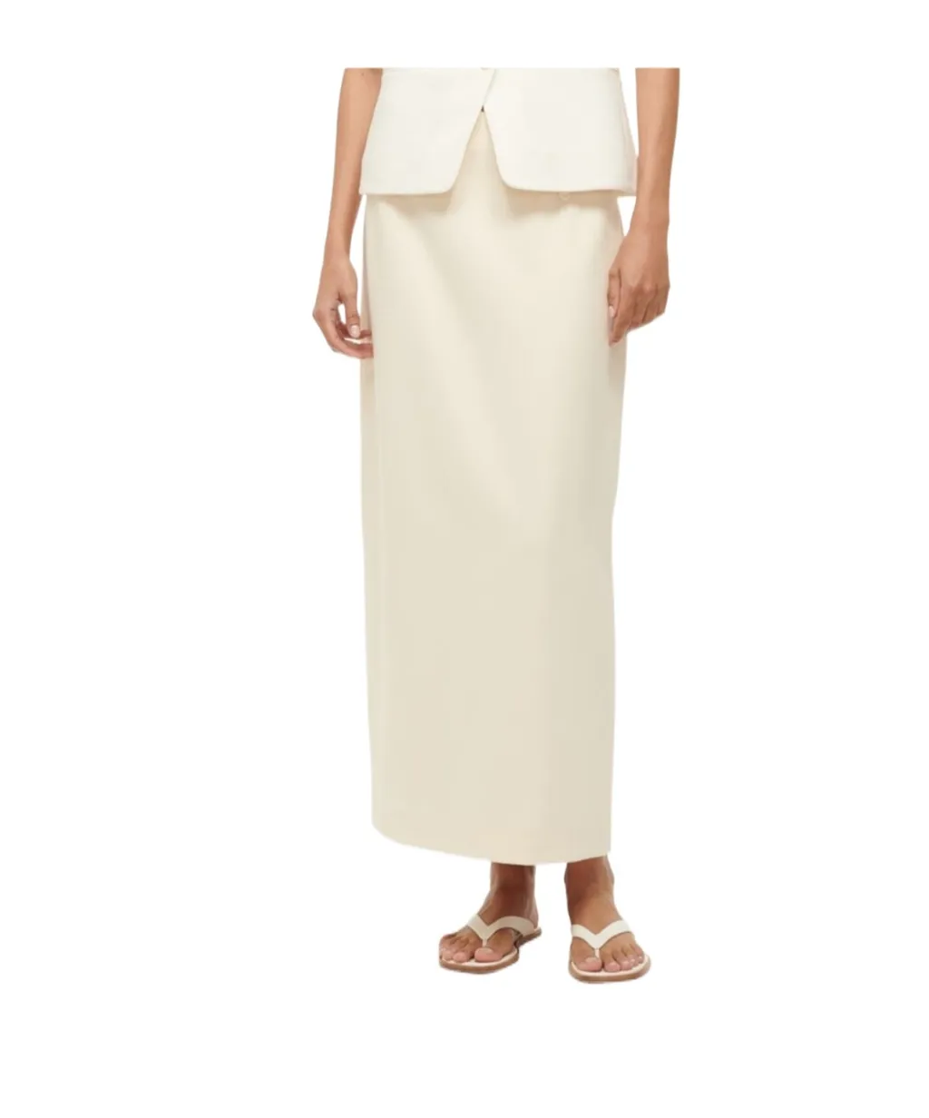 High-Waisted Midi Skirt