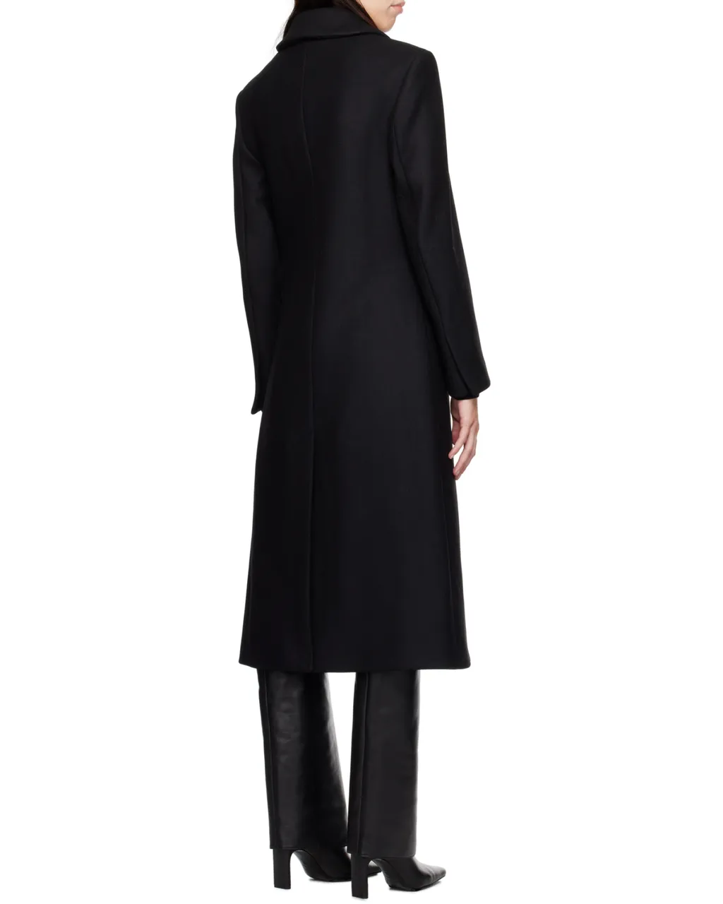 Long-Sleeved Button-Down Coat