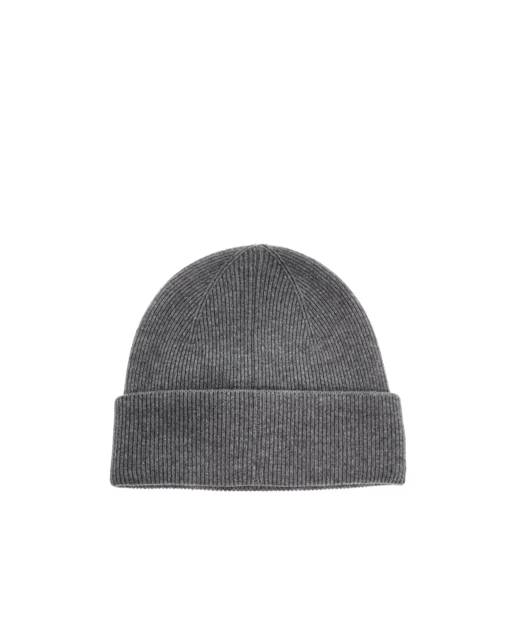 Fear Of God Logo Patch Ribbed Knit Beanie