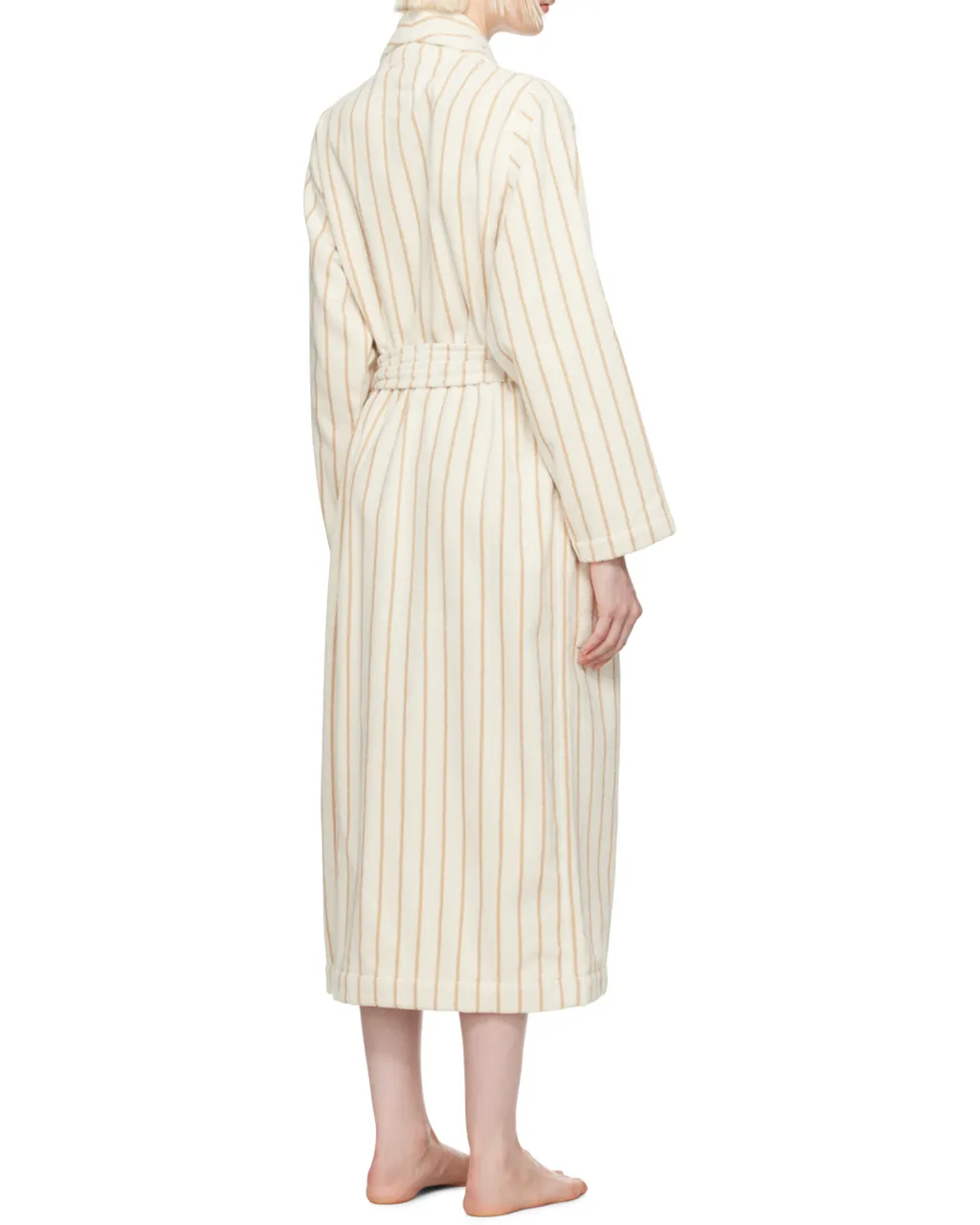Striped Long-Sleeved Bathrobe