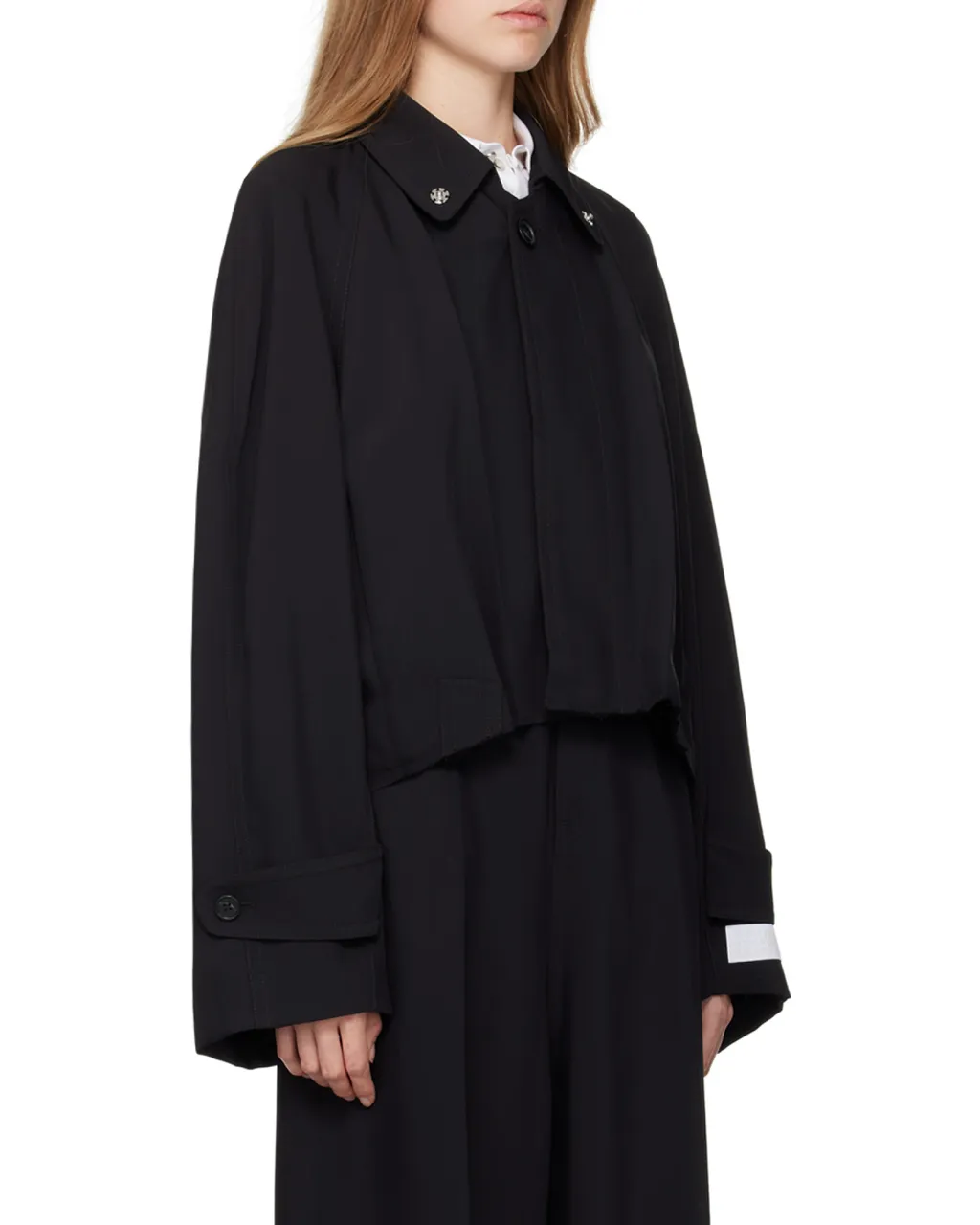 Mm6 Maison Margiela Pleated Twill Jacket
