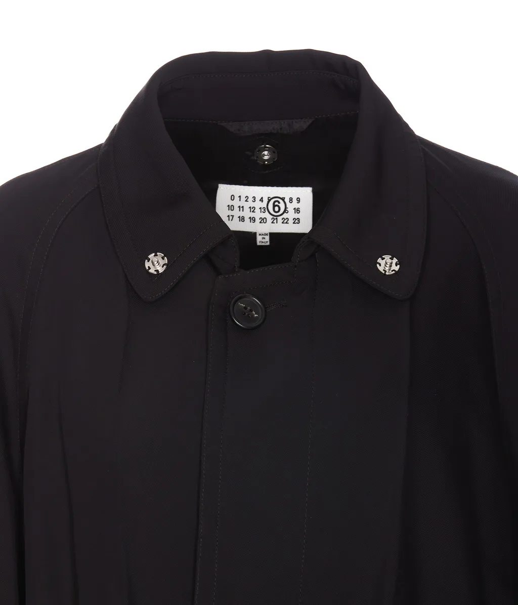 Mm6 Maison Margiela Pleated Twill Jacket