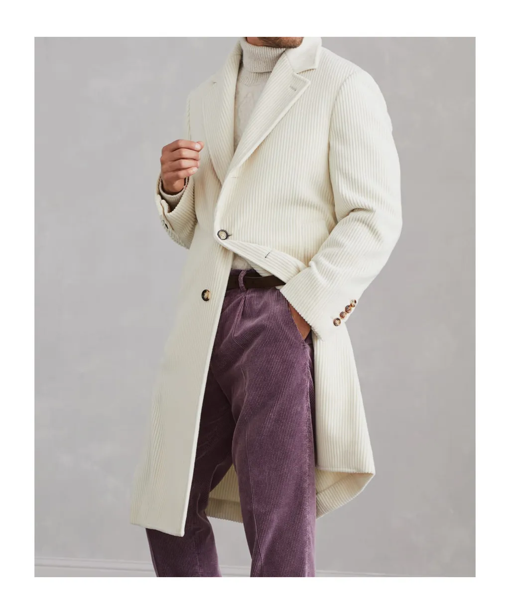 Brunello Cucinelli Long Sleeved Ribbed Coat