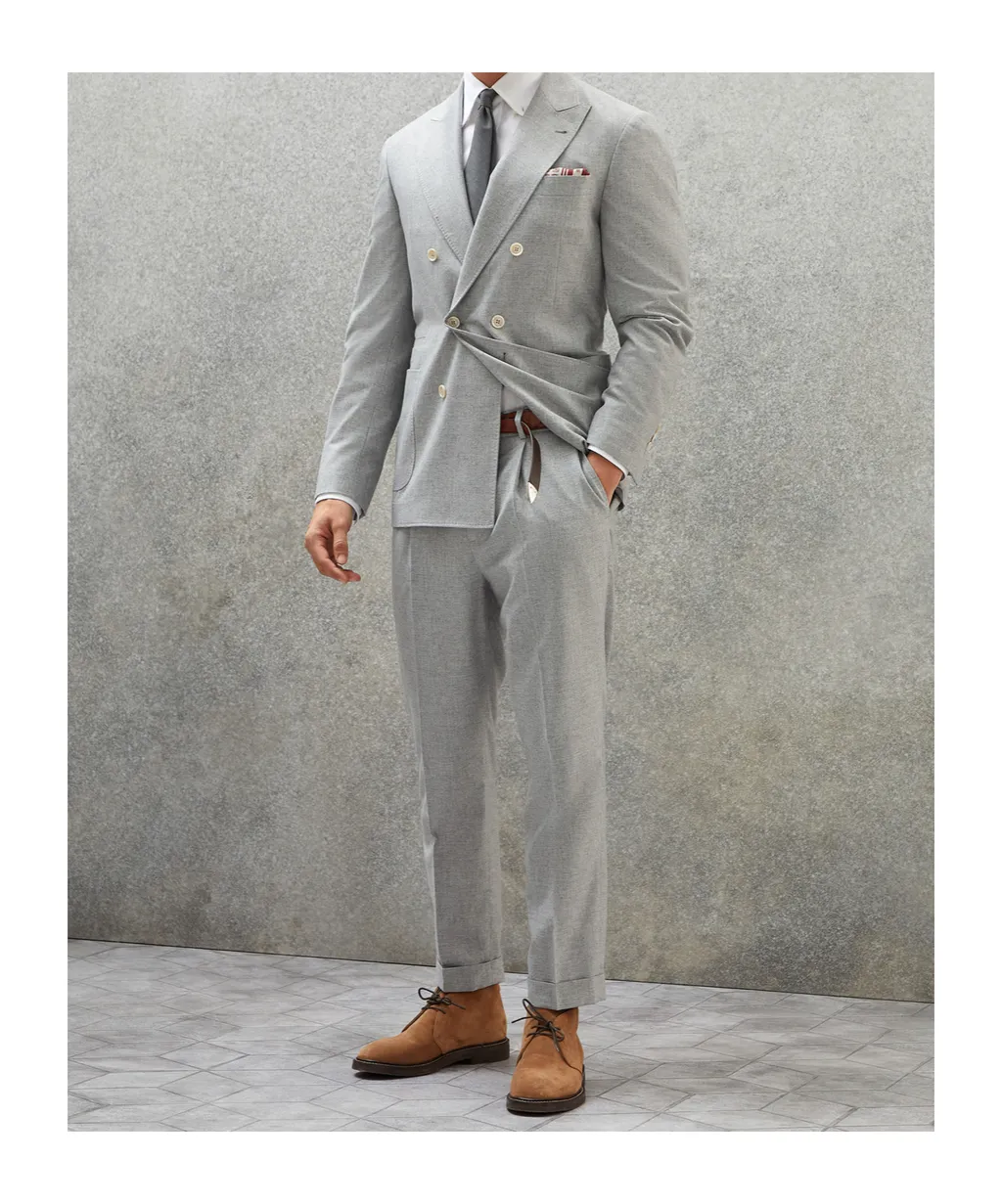 Brunello Cucinelli Double-Breasted Tailored Blazer