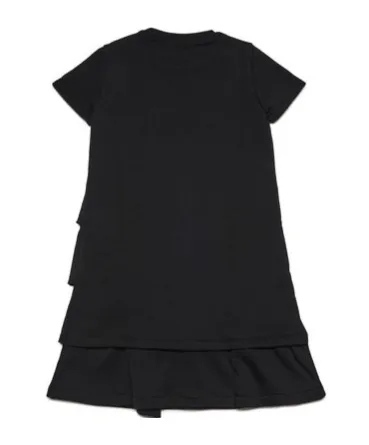 Marni Kids Logo-Embroidered Ruffled-Detail Dress