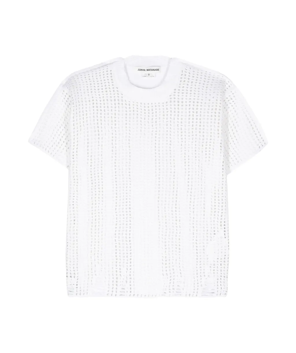 Panelled Open-Knit Top