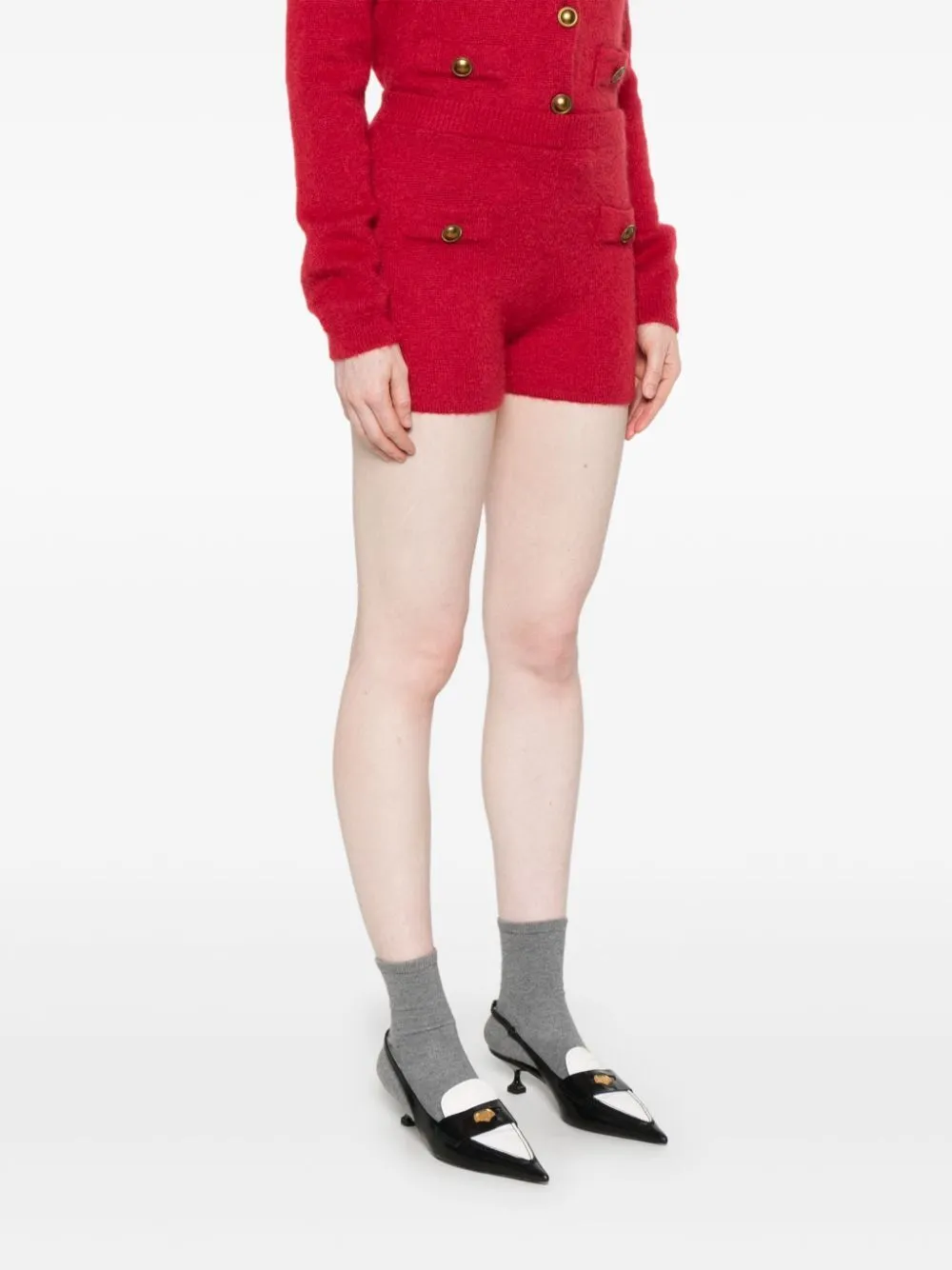 Twinset Button-Detail Shorts