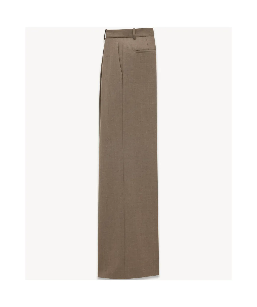 Wide-Leg Pants In Wool