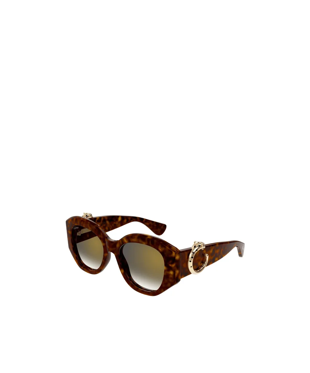Cartier Panthere Square Frame Sunglasses