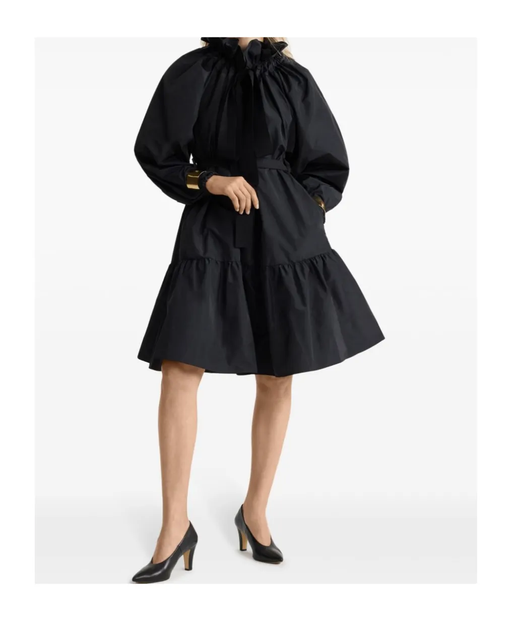 Iconic Drawstring Faille Mini Dress