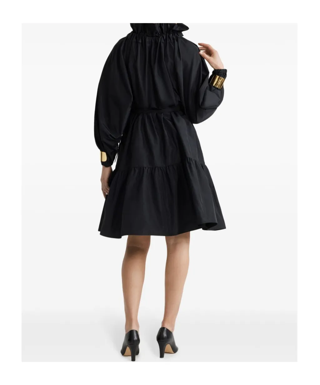 Iconic Drawstring Faille Mini Dress