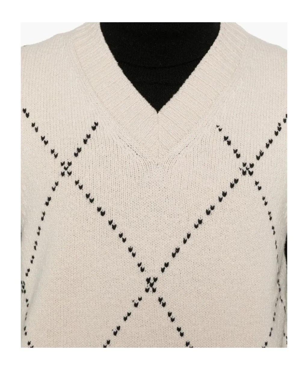 Eleventy Diamond Stitch Sleeveless Knitwear