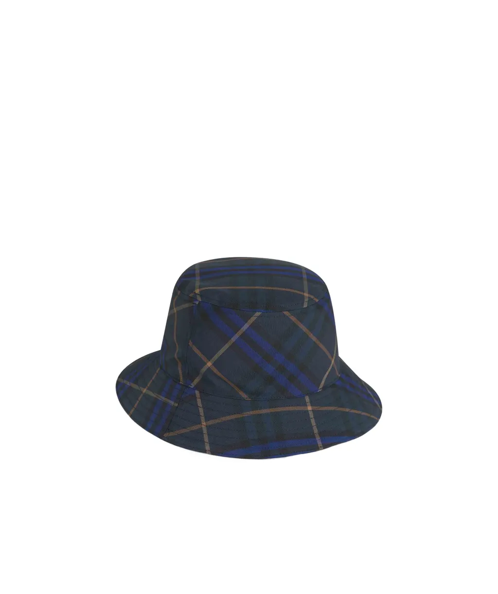 Burberry Ekd Motif Checked Bucket Hat