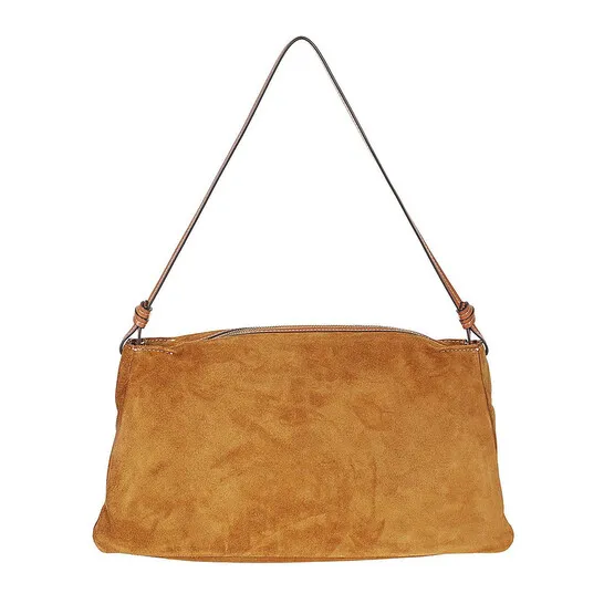 Staud Wally Logo Debossed Shoulder Bag