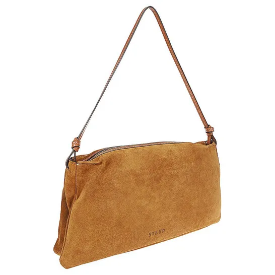 Staud Wally Logo Debossed Shoulder Bag