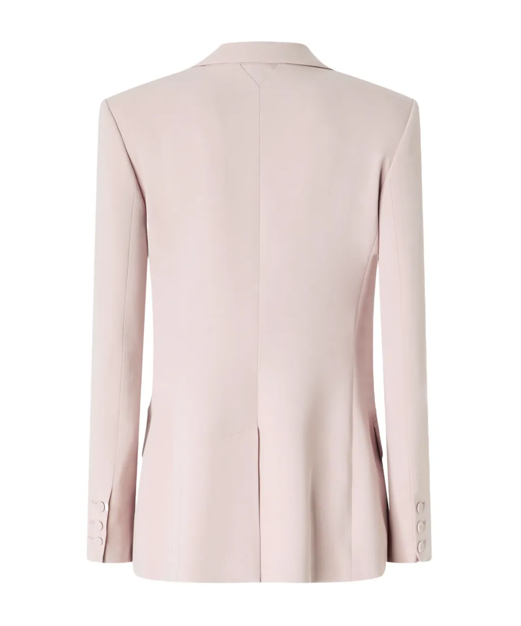 Peak-Lapel Double-Breasted Blazer