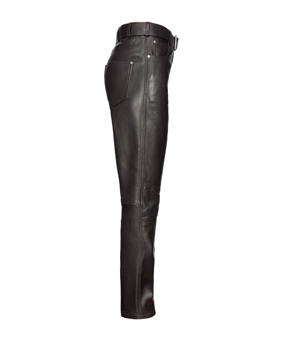 Leather Pants With Belt