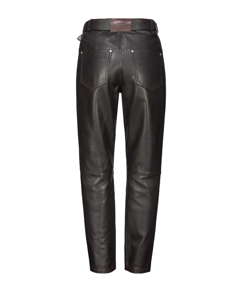 Leather Pants With Belt