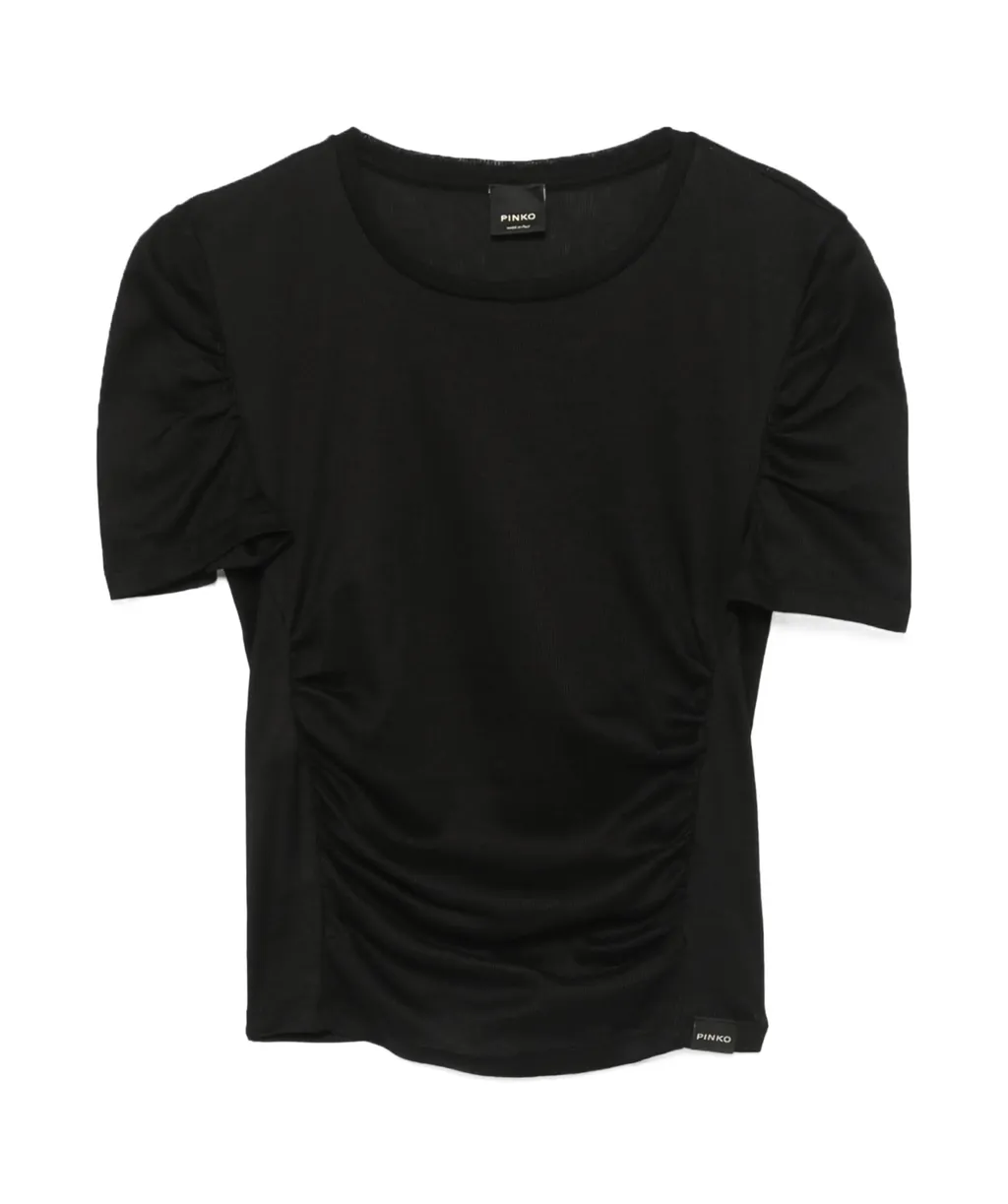 Pinko Logo Patch Round Neck T-Shirt