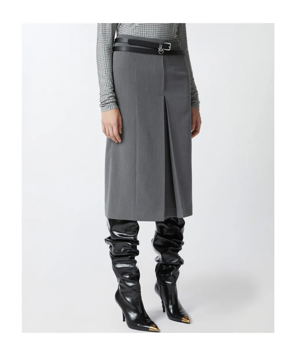 Pinko Paladini Slit Detailed Skirt