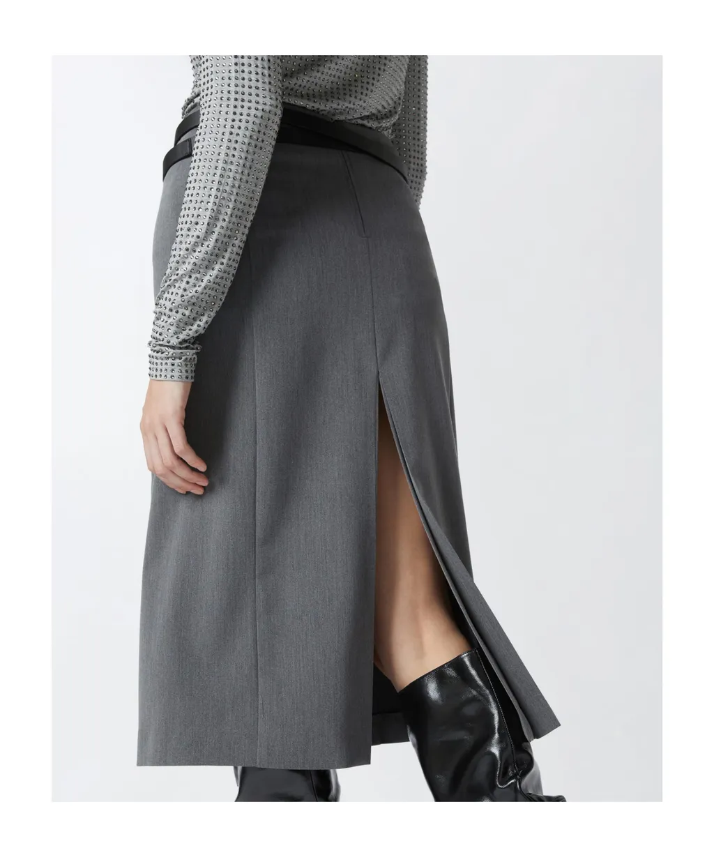 Pinko Paladini Slit Detailed Skirt