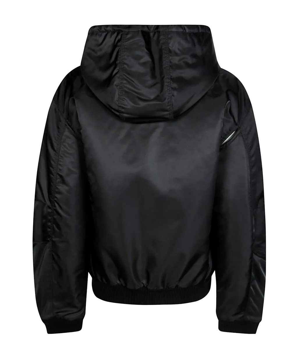 Mm6 Maison Margiela Zip-Up Hooded Jacket