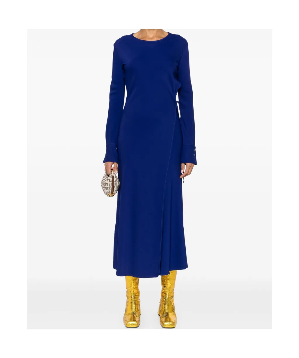 Cady Crepe Wrapover Dress