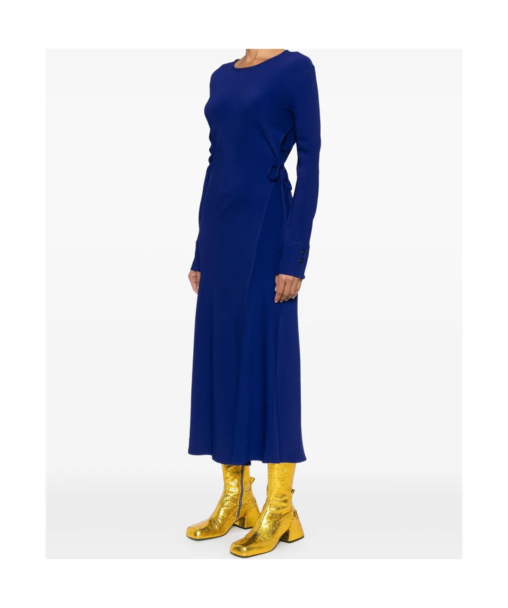 Cady Crepe Wrapover Dress