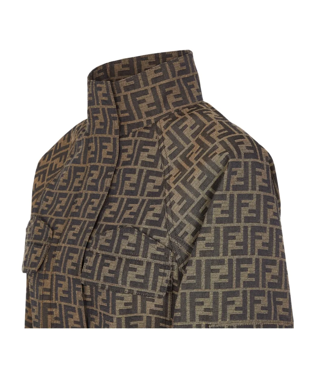 Fendi Ff Motif High-Neck Jacket