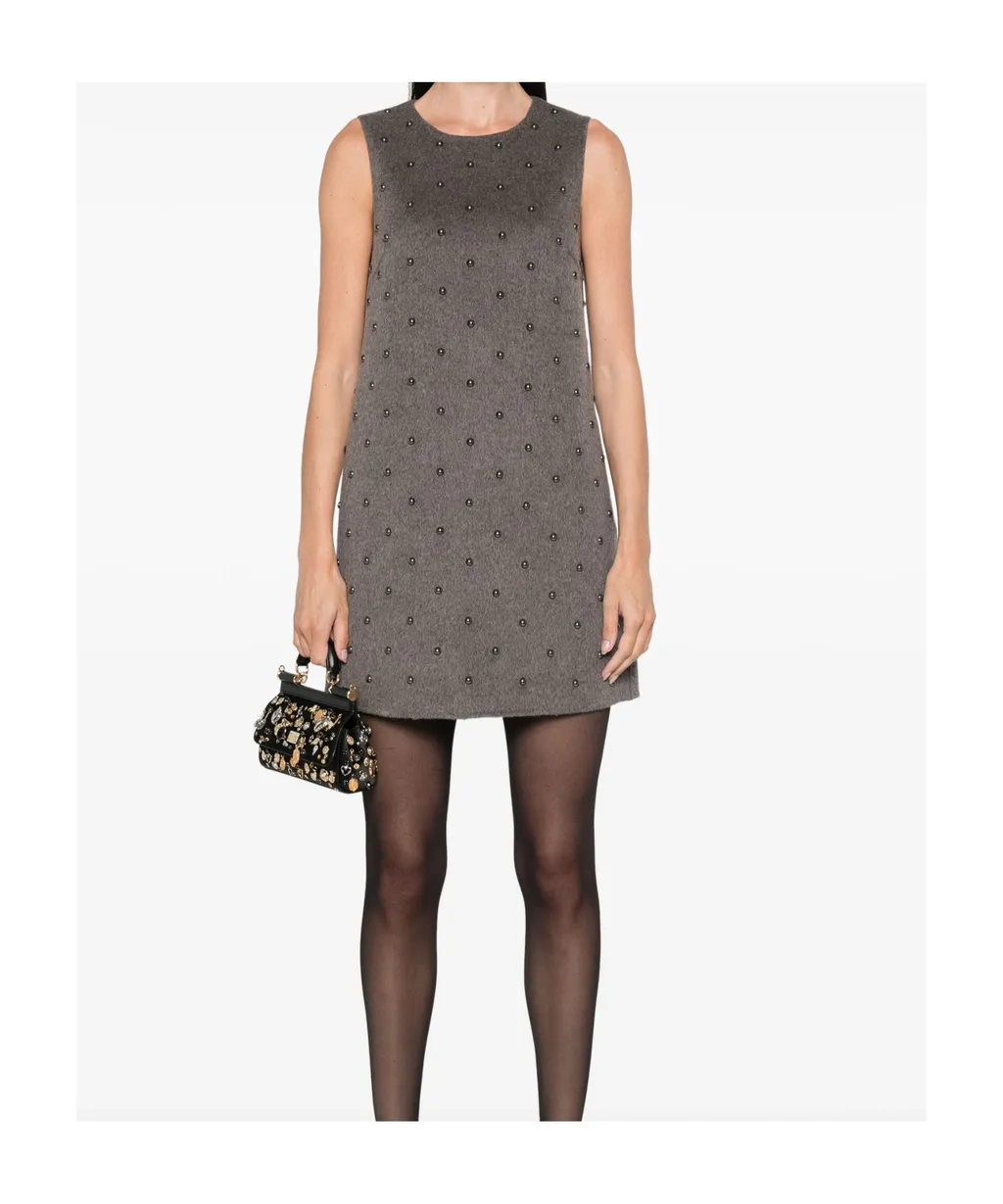 Stud-Embellished Dress