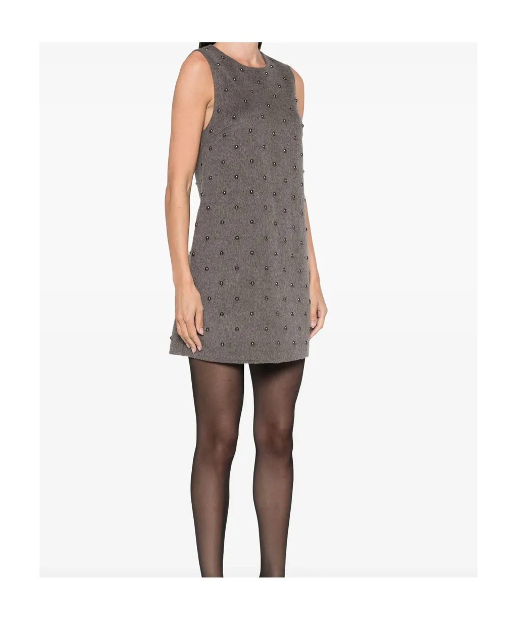 Stud-Embellished Dress