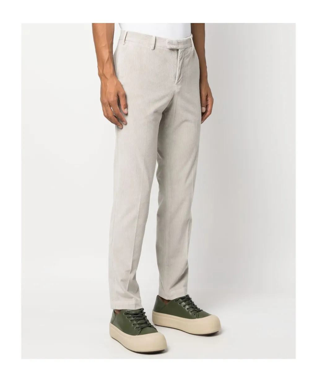 Corduroy Slim-Cut Trousers