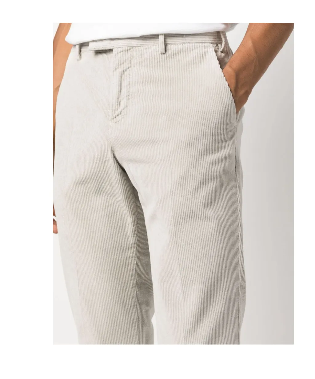 Corduroy Slim-Cut Trousers