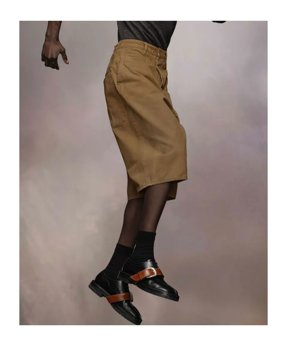 Maison Margiela High-Waisted Knee-Length Shorts