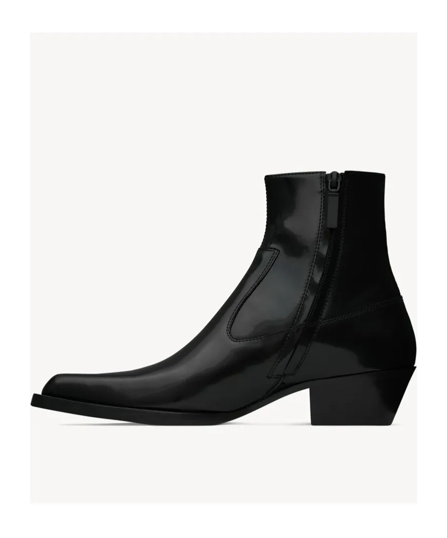 Beat Booties In Glazed Leather