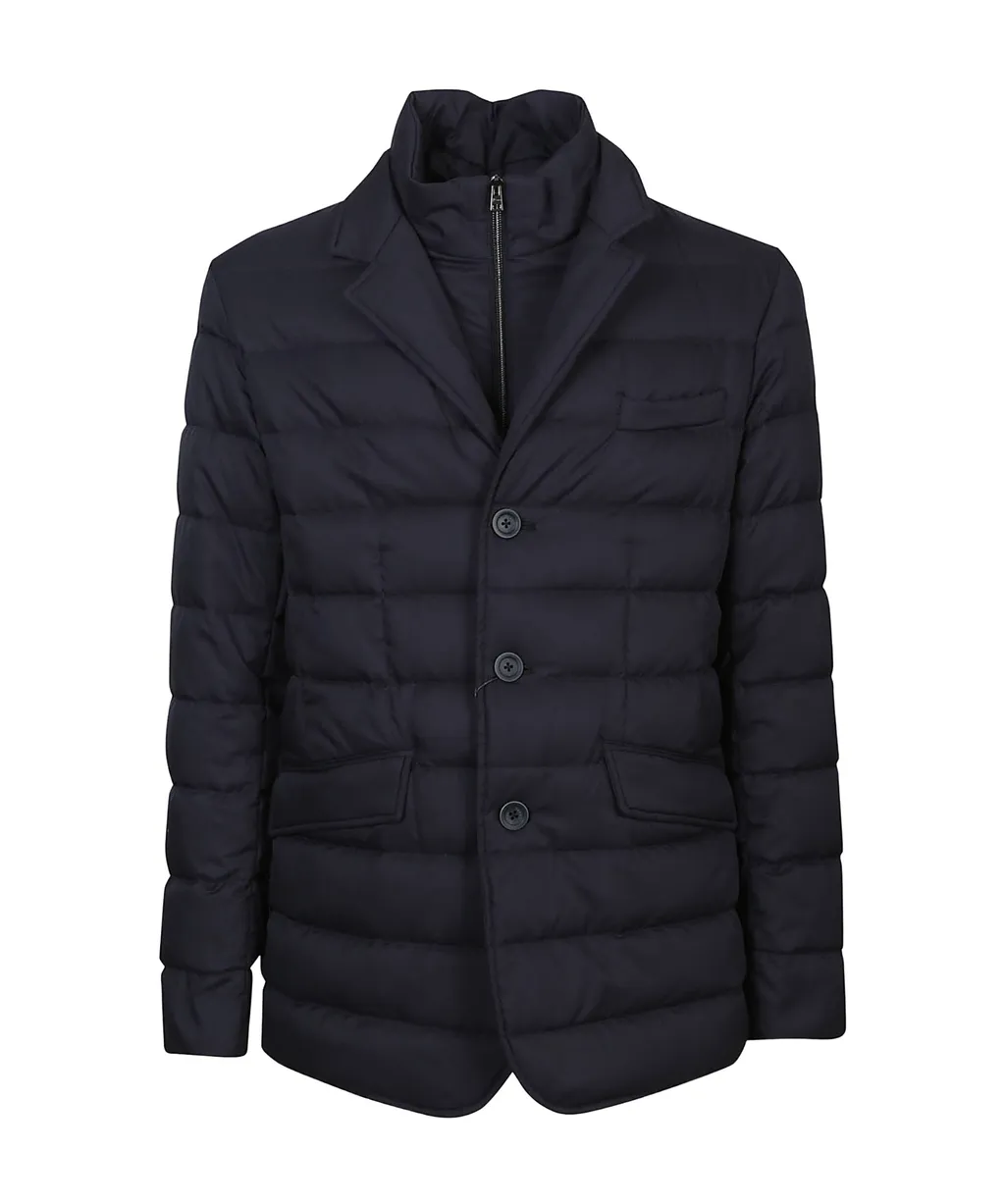 Herno Layered-Effect Quilted Down Jacket