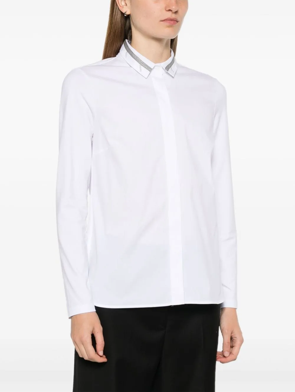 Trim-Detailed Shirt