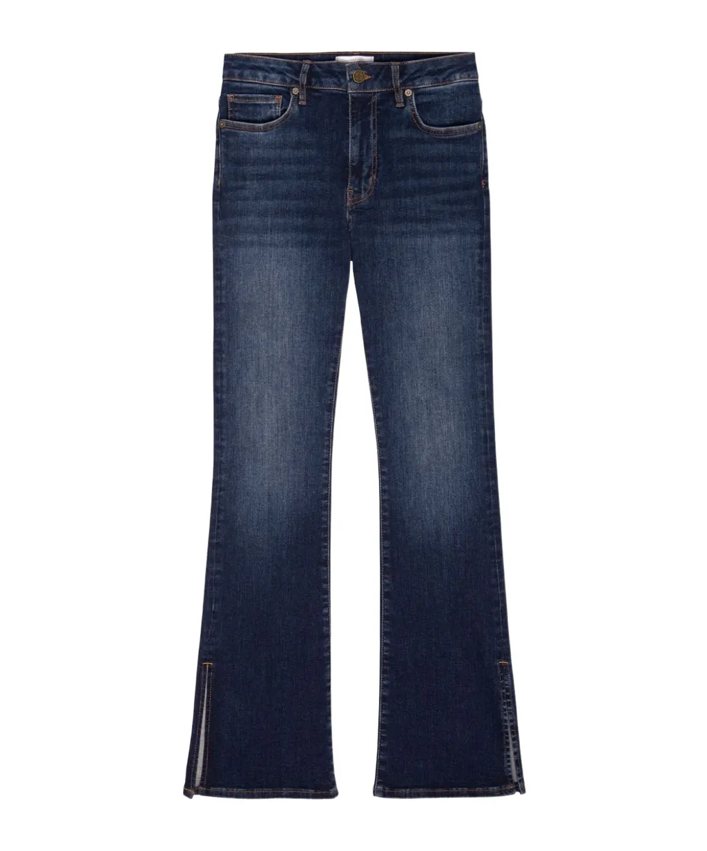 Slit Denim Shorts