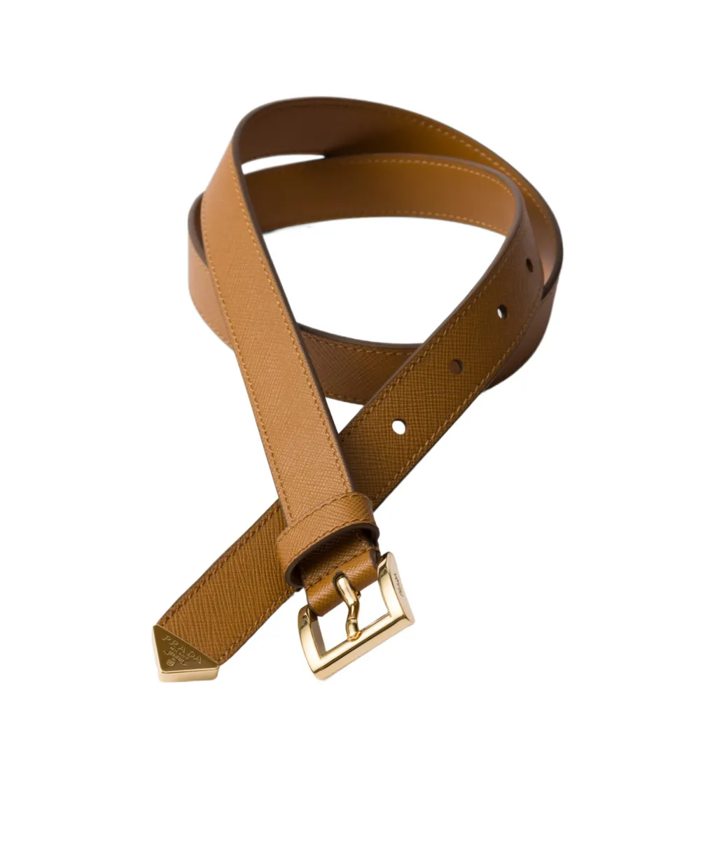 Prada Logo Detailed Buckled Belt