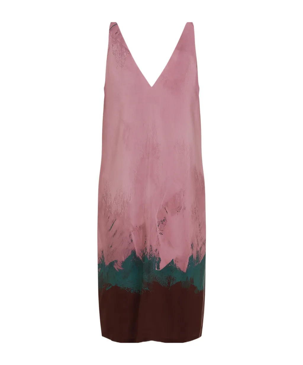 V-Neck Sleeveless Dress