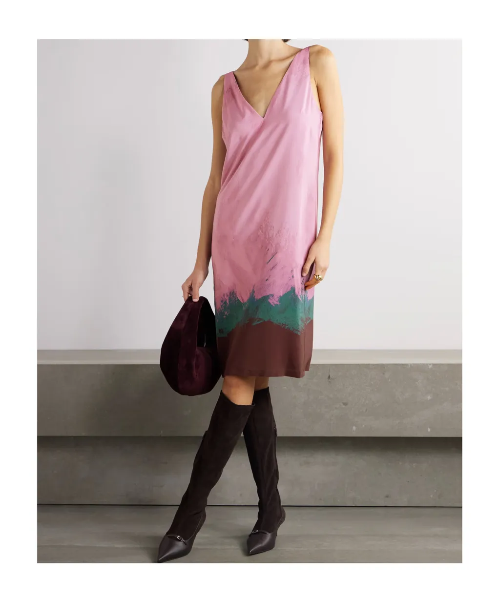 V-Neck Sleeveless Dress