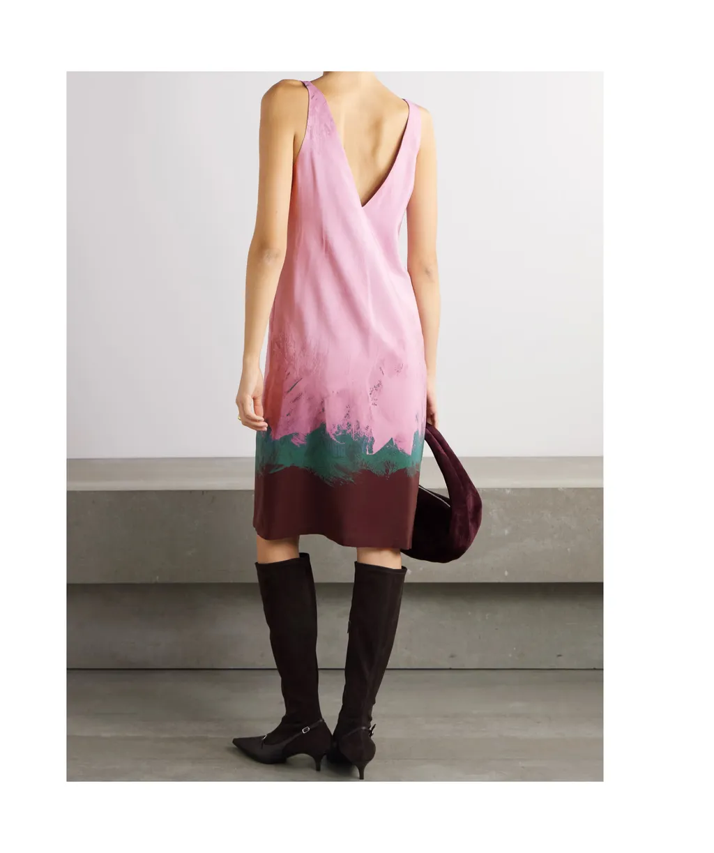 V-Neck Sleeveless Dress