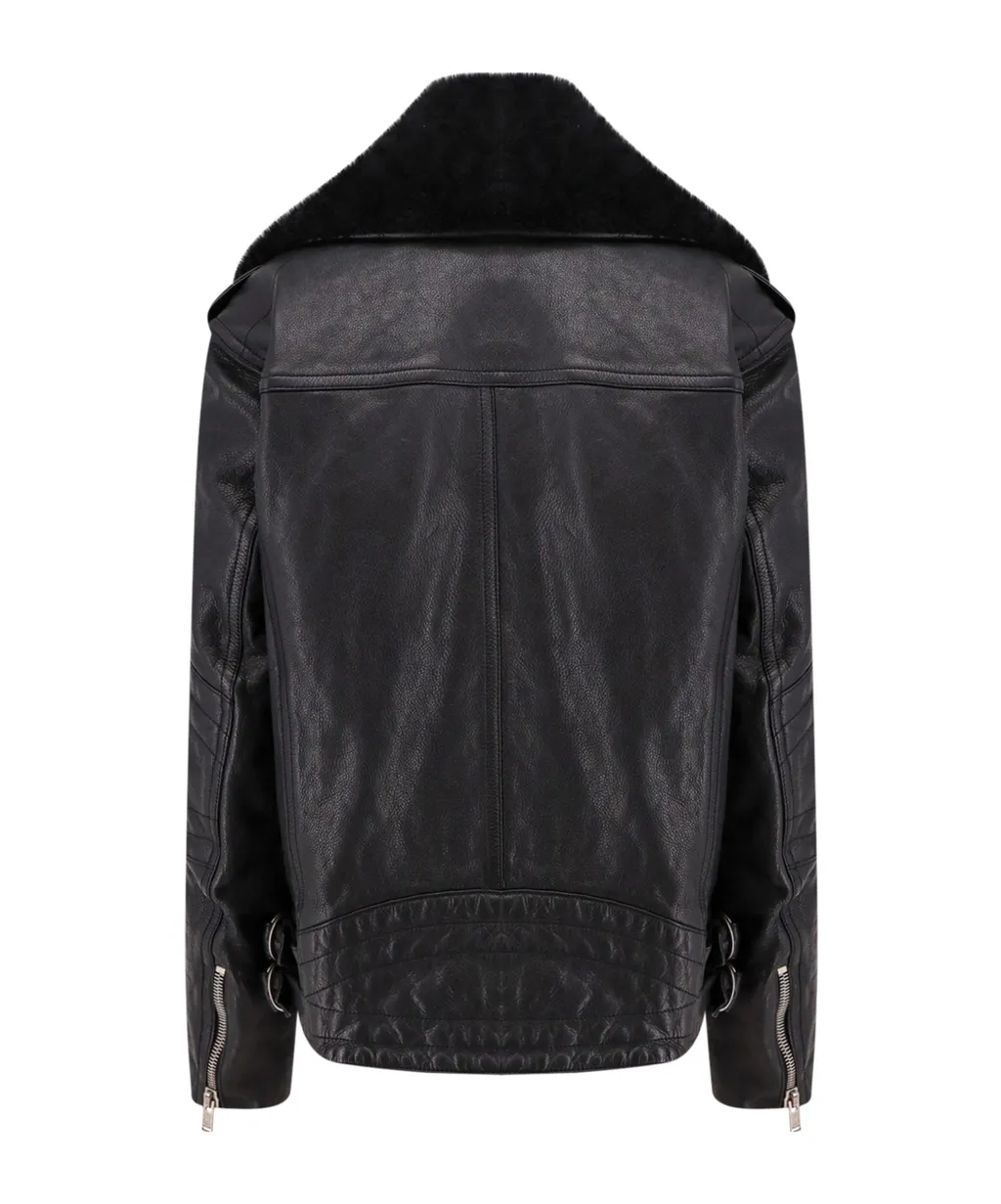 Saint Laurent Zip Detailed Long-Sleeved Jacket