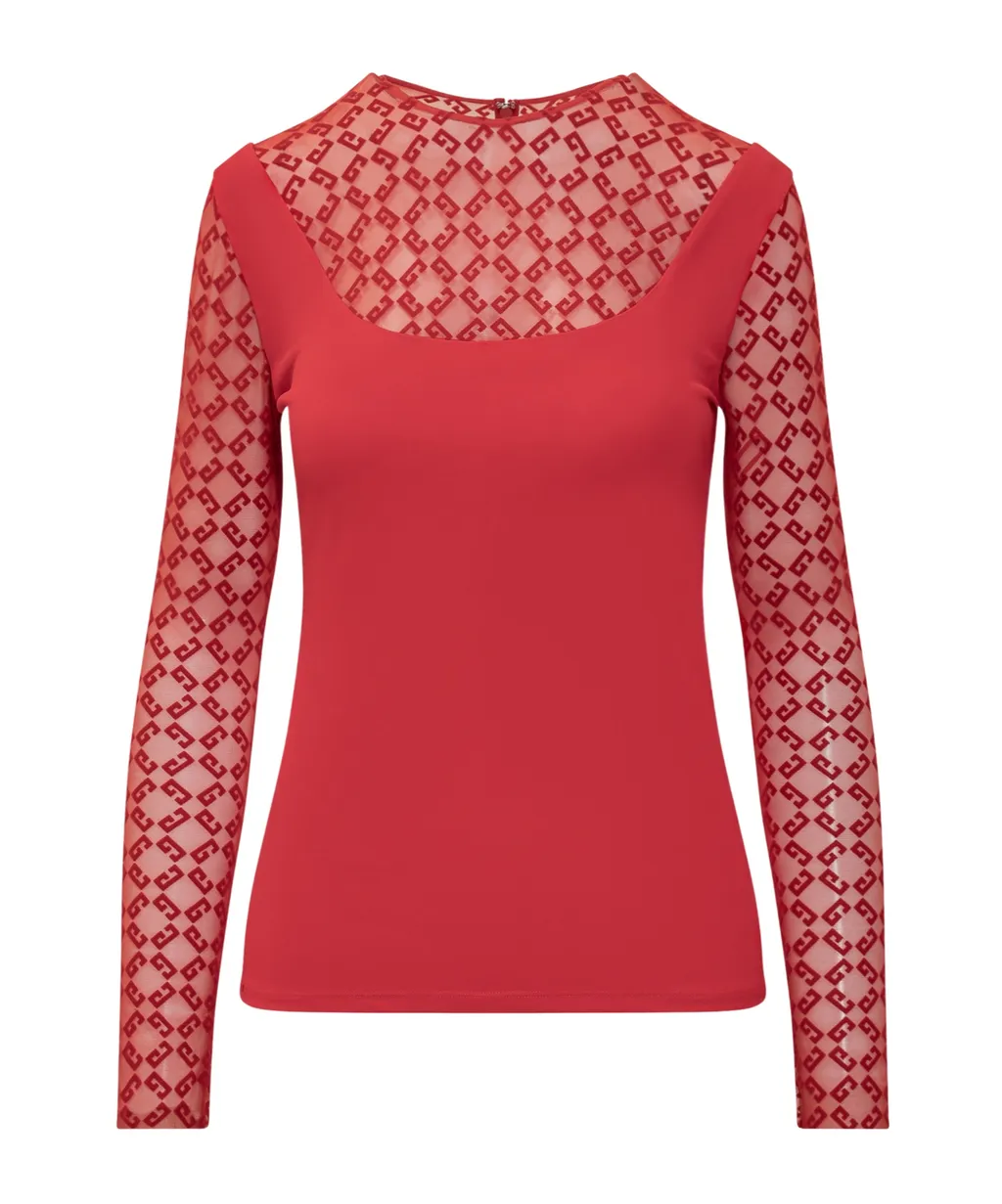 Givenchy Monogram 72 Tulle Slim Fit Top