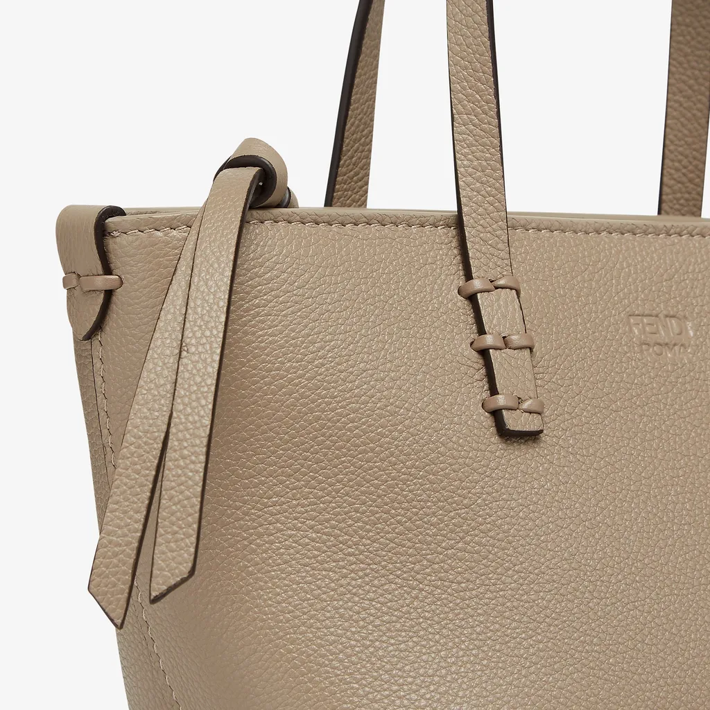 Fendi Mini Roll Logo Debossed Tote Bag