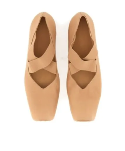 Square-Toed Ballet Shoes