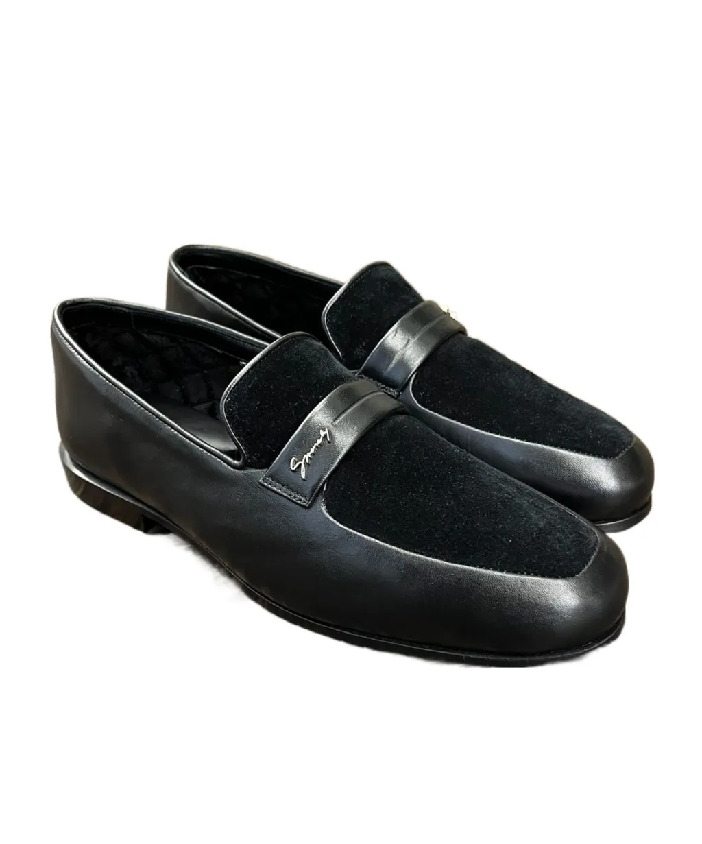 Loafers In Leather And Suede